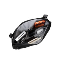 Targus laptop briefcase black on white background inside pocket