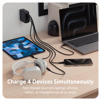 Chargeur de voyage HyperJuice® 100W USB-C GaN - Noir