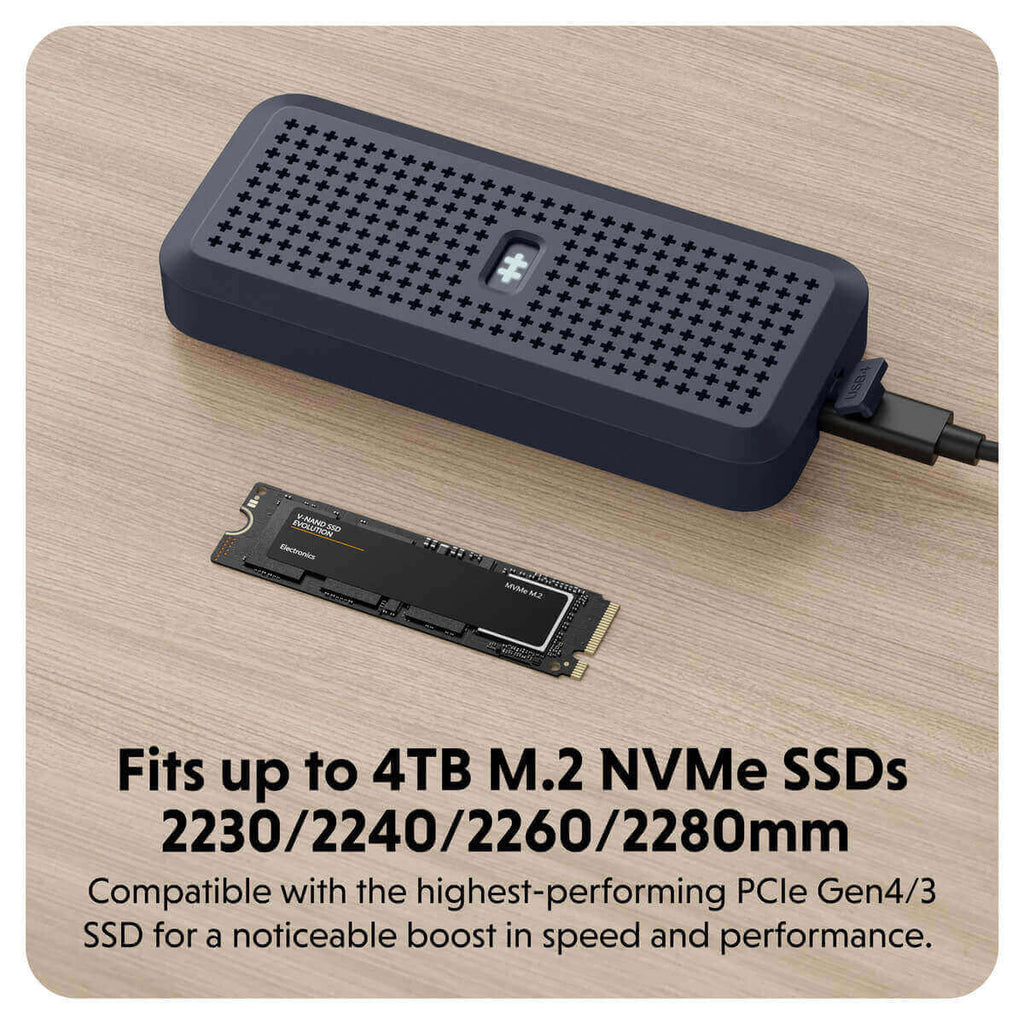 Hyper HyperDrive Next USB4 NVMe SSD-Gehäuse HD5001GL 6941921148386