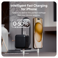 HyperJuice® 70W USB-C GaN Reise-Ladegerät - Schwarz