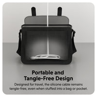 HyperJuice USB-C und Lightning Hybrid-Silikonkabel (1,5m) - Weiß