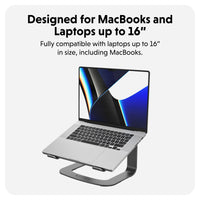 Soporte ergonómico para portátil HyperSpace® - Gris espacial