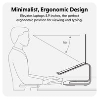 Soporte ergonómico para portátil HyperSpace® - Gris espacial