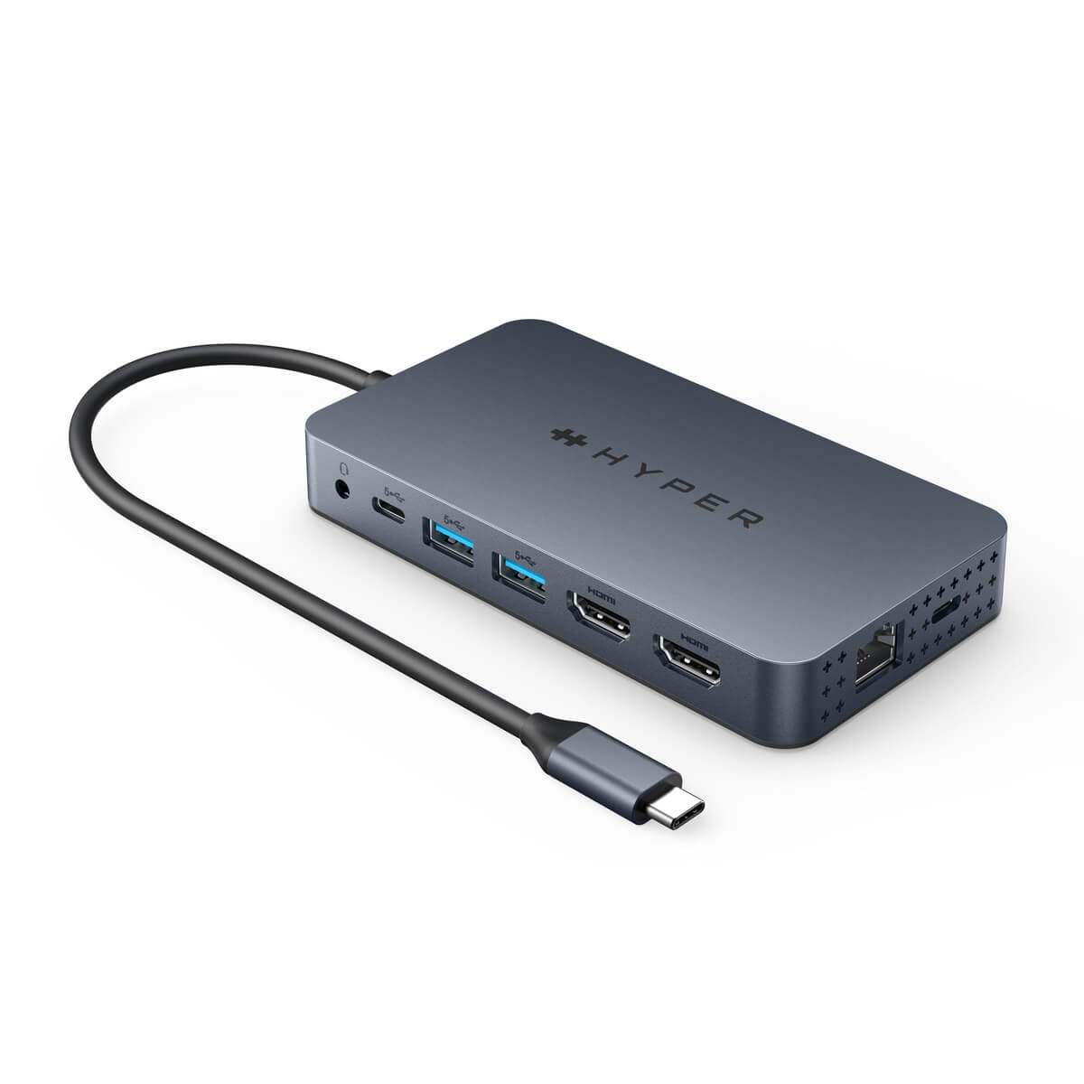 Usb Hub Usb To Hdmi Macbook Hyper® HyperDrive Dual 4K HDMI 10-in-1