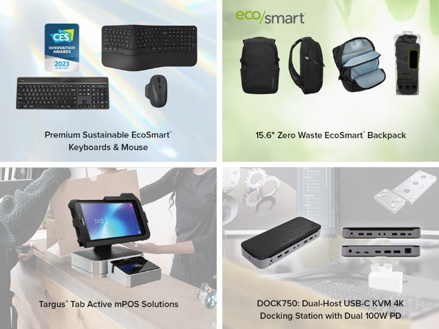 Targus presenta una nueva gama de fundas para portátiles y accesorios tecnológicos en CES 2023 para facilitar una vida sin interrupciones y un futuro sostenible