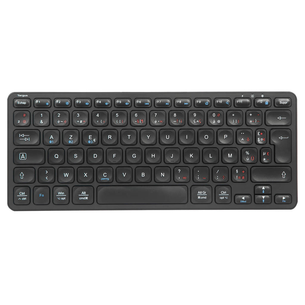 Kompakte antimikrobielle Multi-Geräte-Bluetooth®-Tastatur (FR)