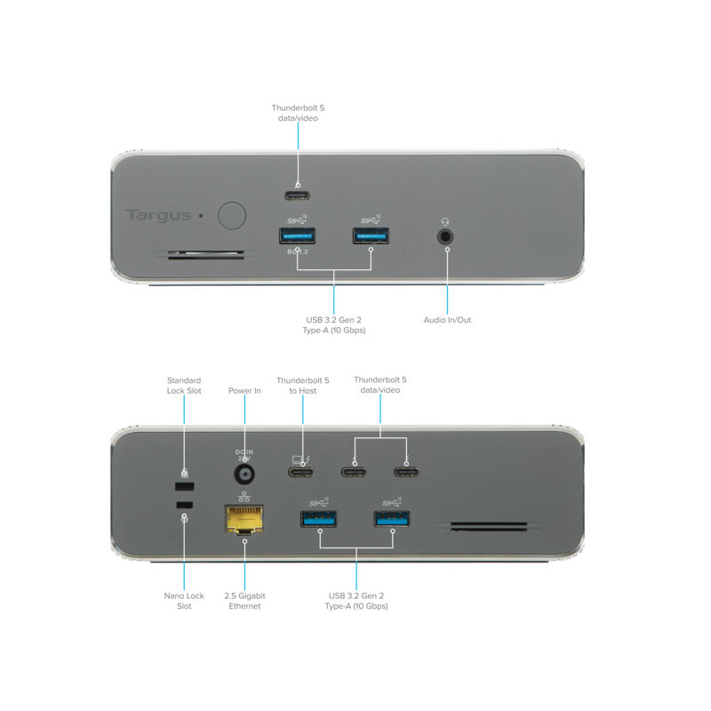 Thunderbolt™ 5 Triple Video 8K EcoSmart™ Dock con 140 W EPR