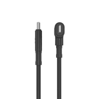 HyperJuice USB-C and Lightning Hybrid Silicone Cable (1.5m/5ft) - Black