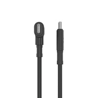 HyperJuice USB-C and Lightning Hybrid Silicone Cable (1.5m/5ft) - Black