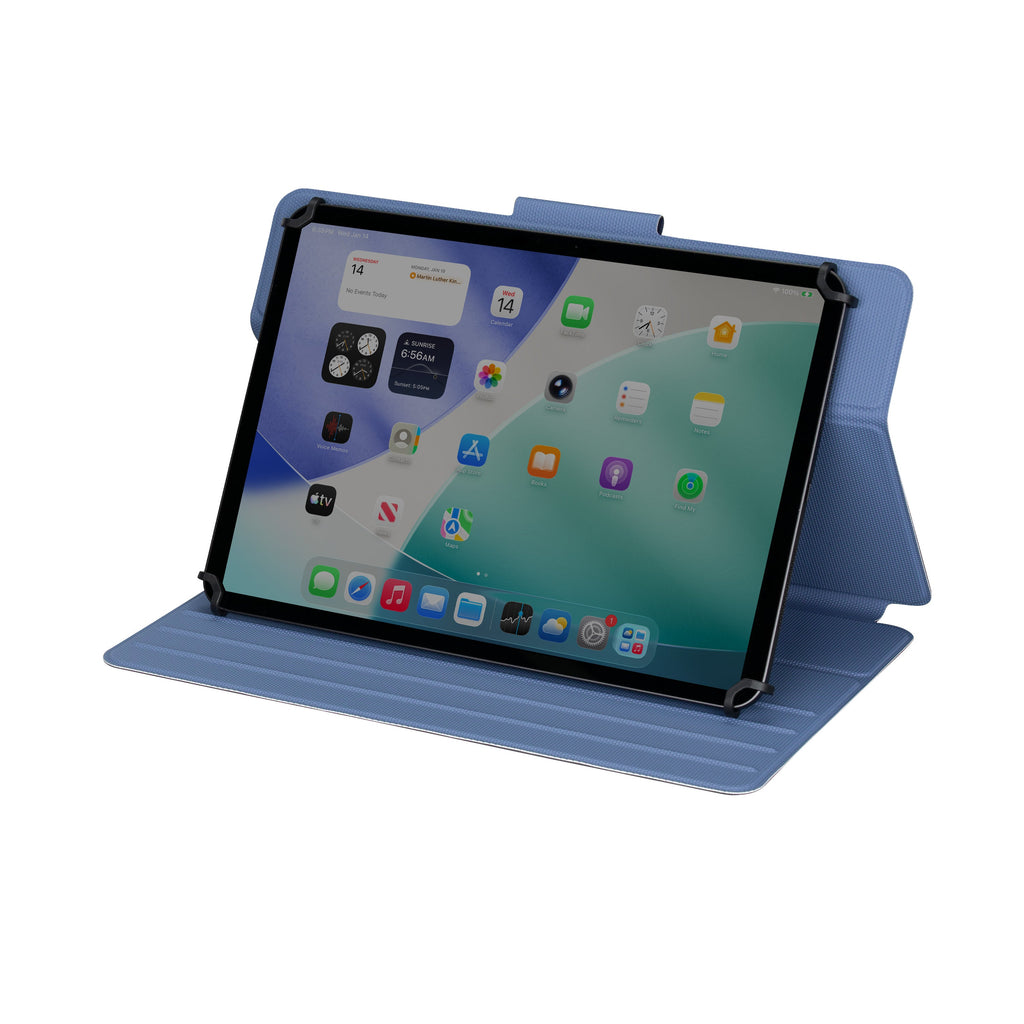 Union Tablet Box Safe Fit™ Universal 9.5-11.5” Rotating Tablet Case - Blue