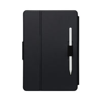 Funda universal Targus negra sobre fondo blanco con lápiz óptico