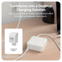 Chargeur de voyage HyperJuice® 100W USB-C GaN - Blanc