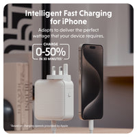 HyperJuice® 100W USB-C GaN Reise-Ladegerät - Weiß