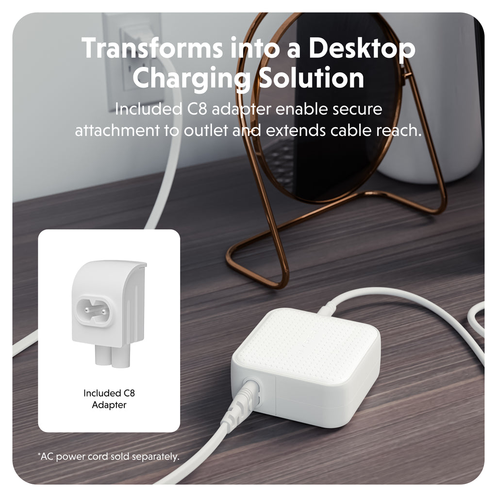 HyperJuice® 70W USB-C GaN Travel Charger White - Main Image