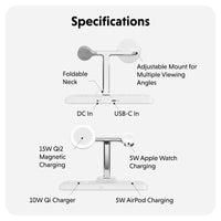 HyperJuice Next Qi2 4-in-1 Magnetic Charging Stand