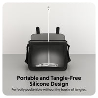 HyperJuice USB-C Silikon-Ladekabel (1.5m/5ft) - Weiß