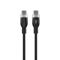 Hyper Cables & Adapters HyperJuice USB-C Silicone Charging Cable (1.5m/5ft) - Black HJ4011BKGL 6941921149567