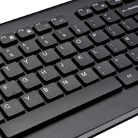 Targus UK Targus® Full-size Wireless Keyboard and Mouse Combo - Black (Nordic) AKM610FR 5063194001821