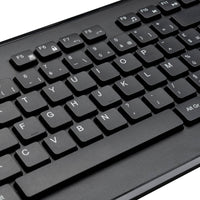 Targus UK Full-size Wireless Keyboard and Mouse Combo - (French) Black AKM610UK 5063194001814
