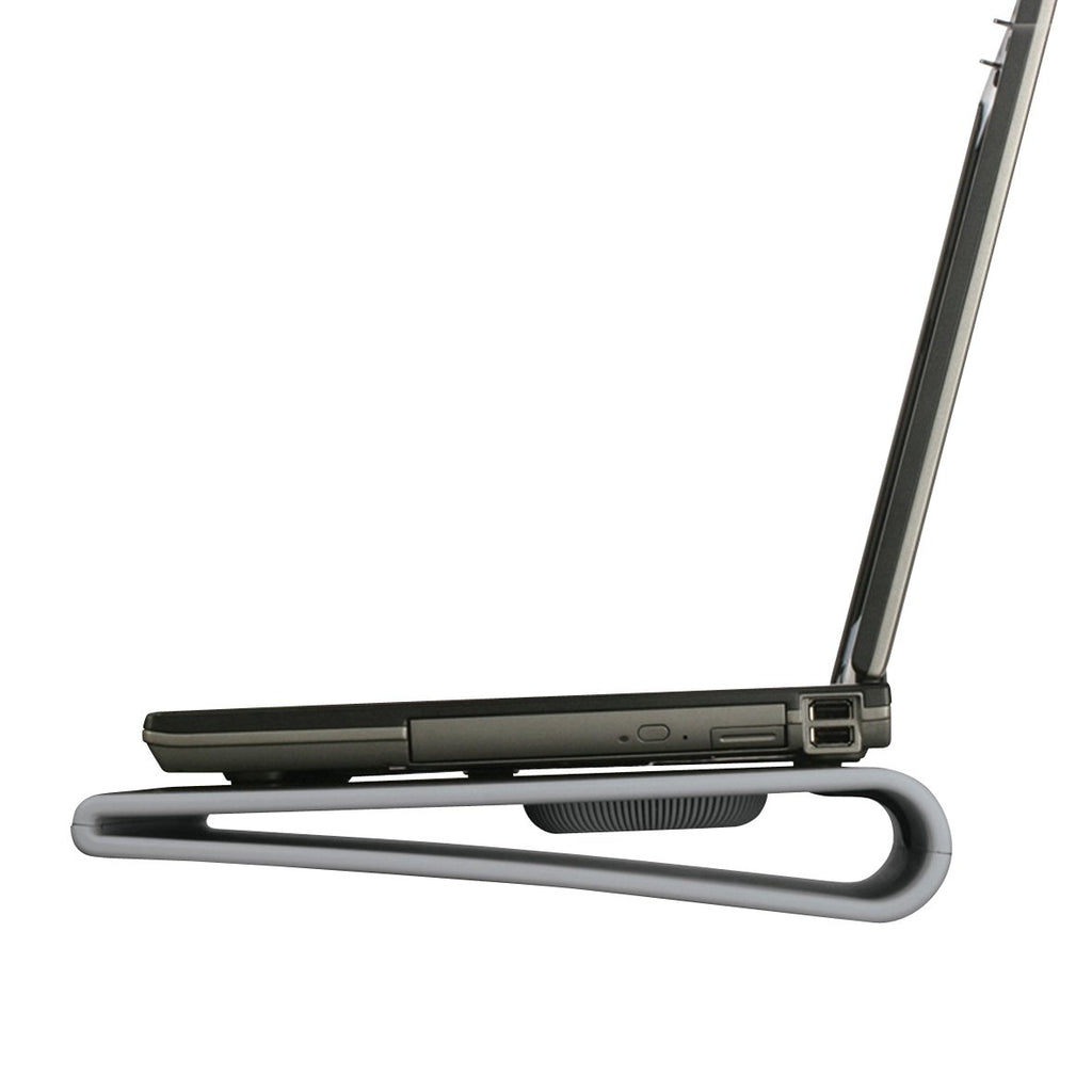 Support Réglable Pour Ordinateur Portable Avec Ventilateur - Hauteur Ajustable 5-29 Cm - Rotation 360° - Pour PC Et Tablettes Jusqu'à 16" - 11