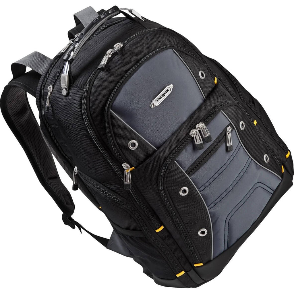 argus laptop backpack Targus Groove for Laptops up to 17-inches, Water Resistant Travel Backpack for Men and Women, Black (CVR617) It even has a rugged carry handle and durable zipper pulls perfect for heavy Targus Drifter 15.6" Black/Grey Backpack