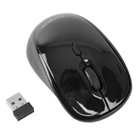 Wireless USB Laptop Blue Trace Mouse - Black