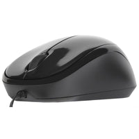 Compact Blue Trace Travel Mouse - Black