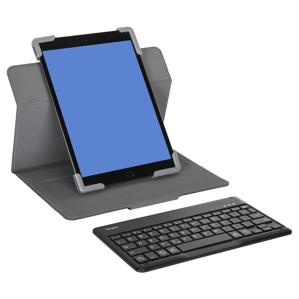 Targus Pro-Tek™ Universal 9-11” Keyboard Case (Nordic) - Black.  Image shown with US keyboard for illustrative purposes.