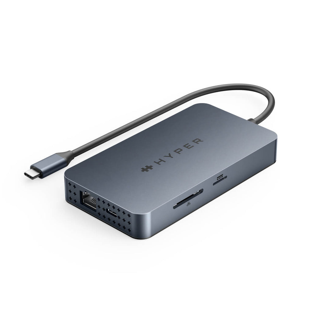 Hyper® HyperDrive Dual 4K HDMI 10-in-1 USB-C Hub M1/M2/M3 MacBooks - Blue