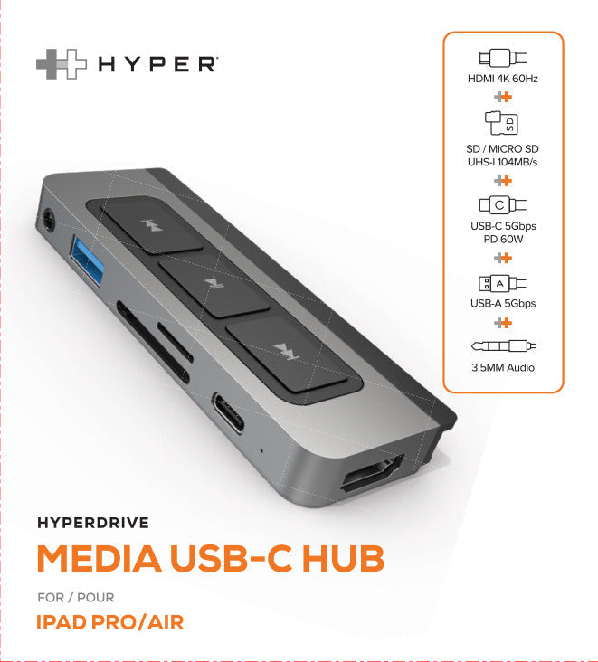 Hyper® HyperDrive 6-in-1 USB-C Media Hub