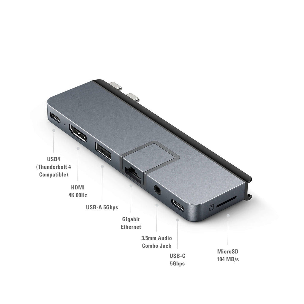 Hyper USB Hubs HyperDrive 7-in-2 Duo Pro USB-C Hub pour MacBook Pro 2021 HD575-GRY-GL 6941921148300