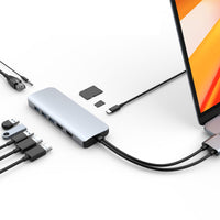 Hyper USB-Hubs HyperDrive VIPER 10-in-2 USB-C Hub - Silber HD392-SILVER 6941921146047