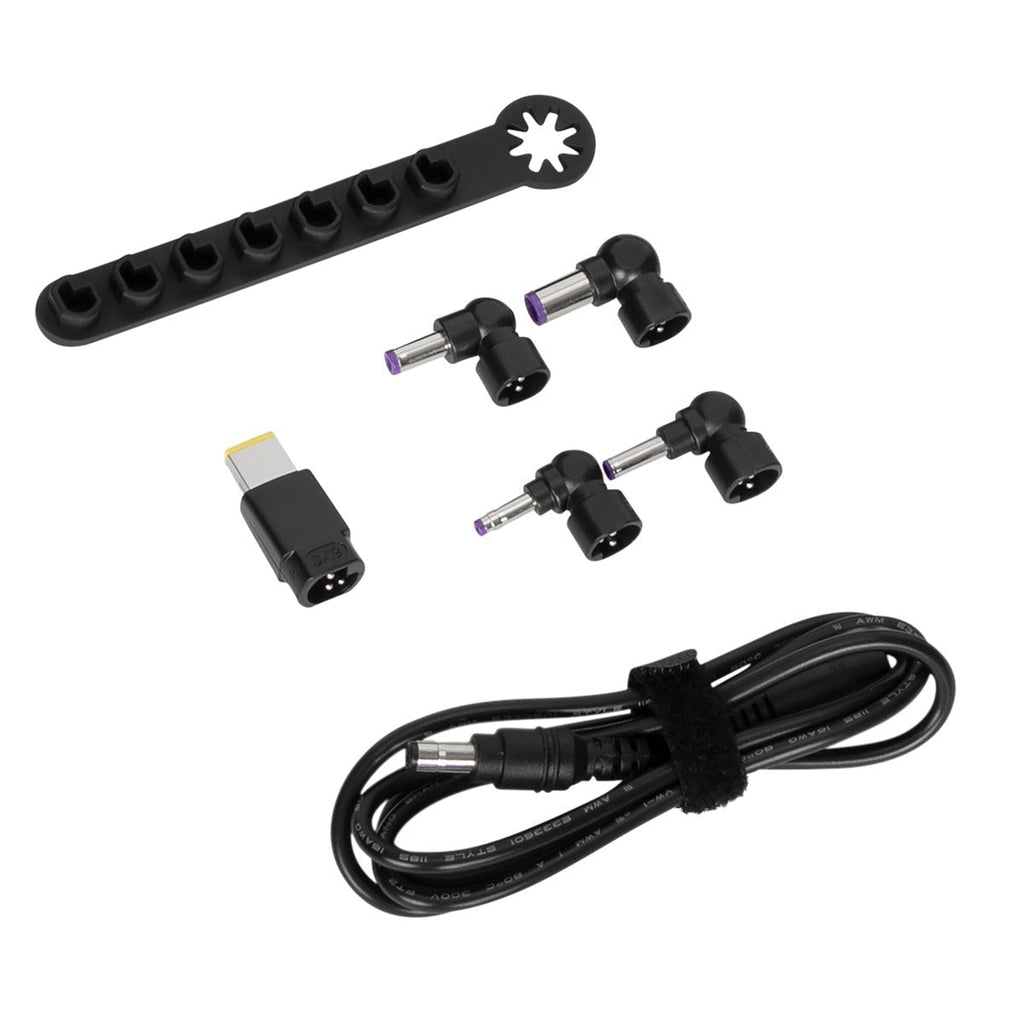 Targus Cables y Adaptadores Kit de accesorios de alimentación Legacy de 90W (cable de CC a punta + 5 puntas + barra de almacenamiento) - 1,8M ACC1134GLX 5051794035858