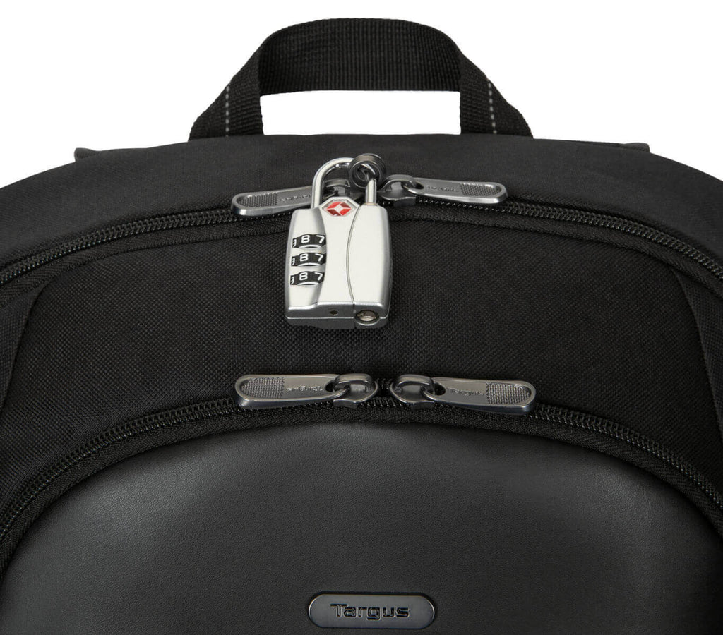 black leather backpack 15 inch laptop Targus 15-16” Modern Classic Backpack