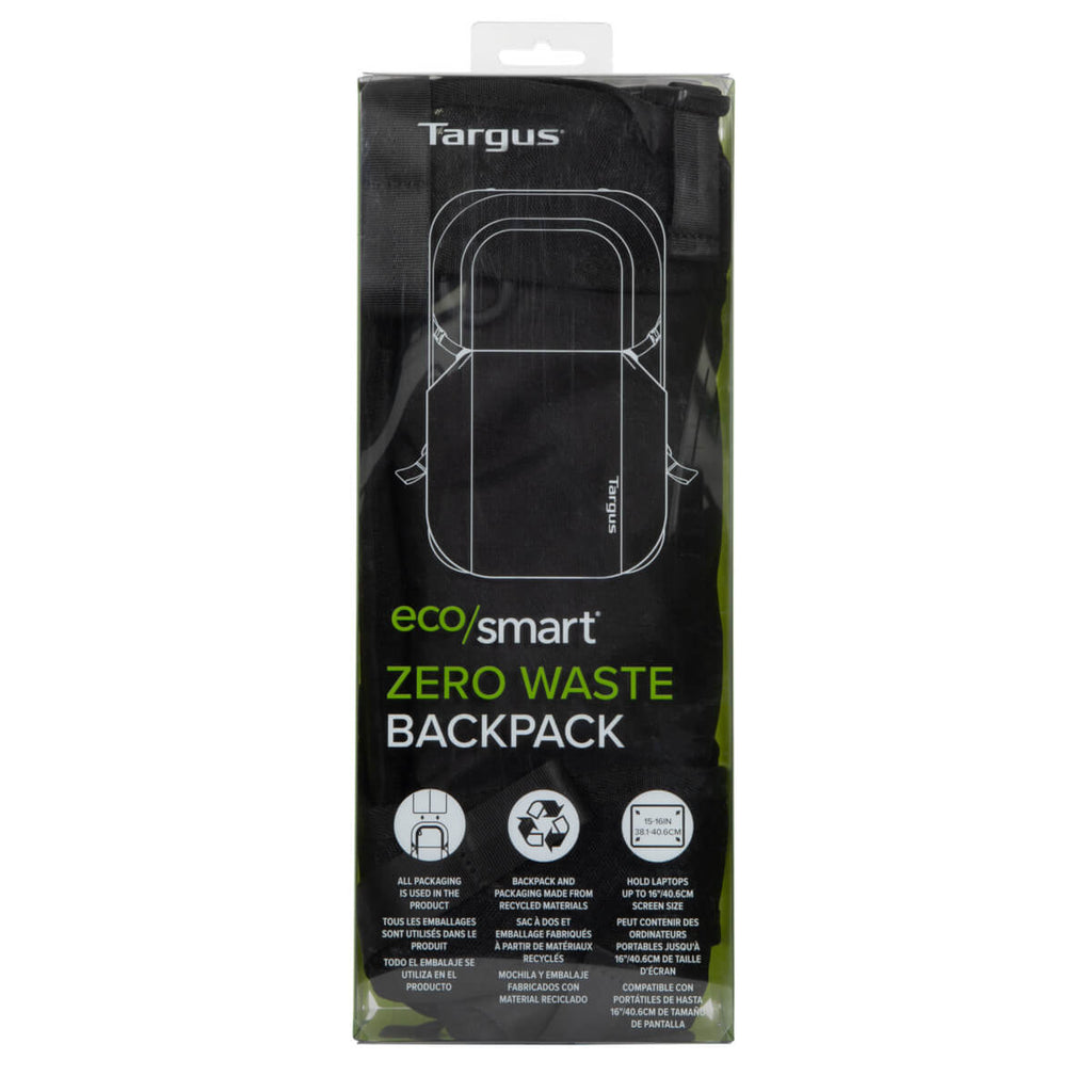 Targus Laptop Bags 15.6” EcoSmart® Zero Waste Backpack - Black TBB641GL 5051794042863