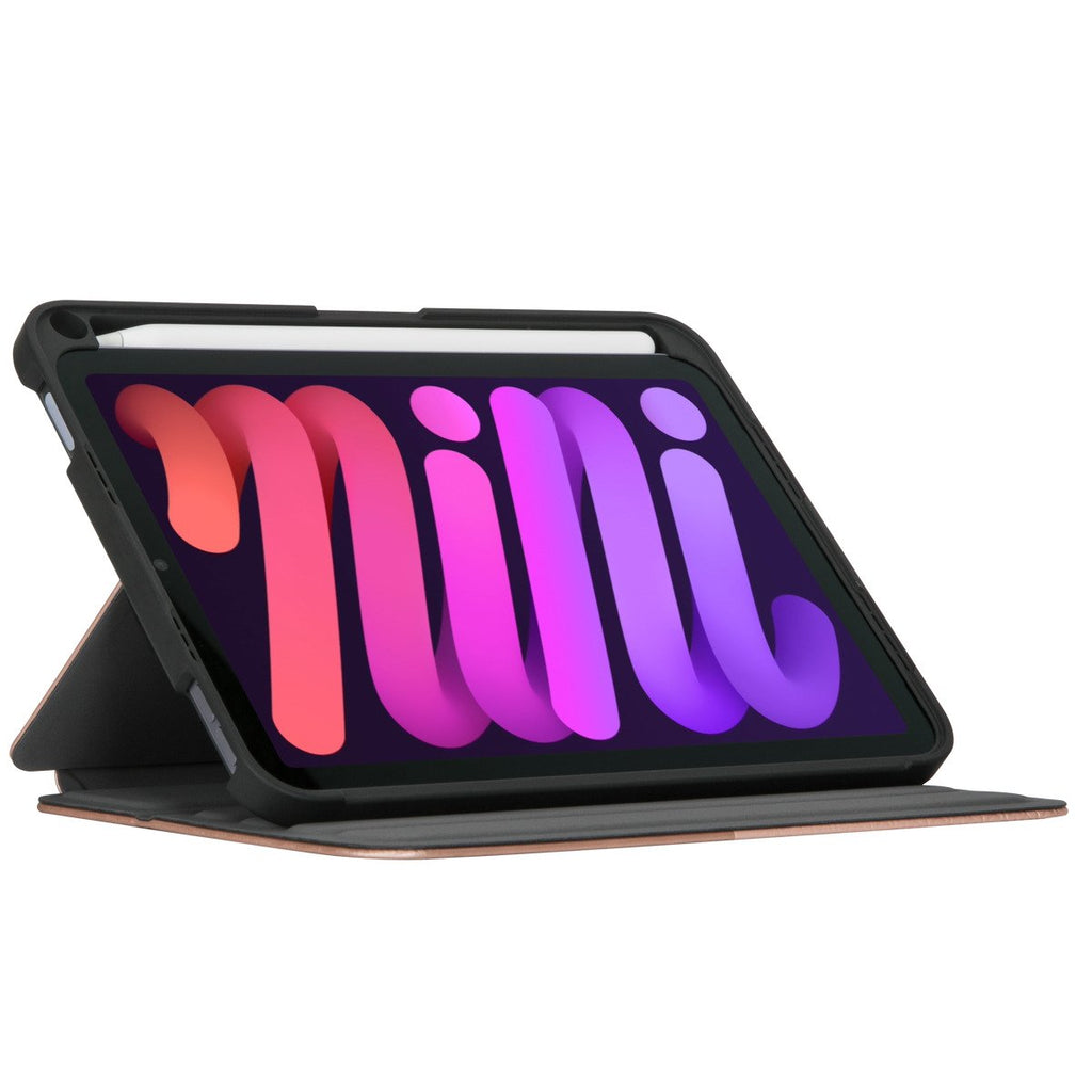 Funda de libro para iPad Mini 6 y 5 con soporte