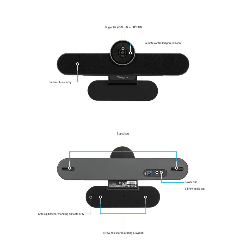 Targus All-in-One 4K Video Conference System (UK Plug) – Targus Europe